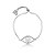 Pulseira gravatinha pérola zircônia ródio semijoia 24k15046 - Imagem 1