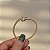 Pulseira aro flexível zircônia gota ouro semijoia 24k18067 - Imagem 4
