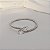 Pulseira aro flexível zircônia gota ródio semijoia 24k18067 - Imagem 3