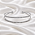 Bracelete Aro Duplo Zircônia Ródio Semijoia 24k18088 - Imagem 1