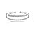 Bracelete aro duplo zircônia baguete ródio semijoia 24k19068 - Imagem 1