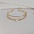 Bracelete Aro Duplo Pérola Zircônia Ouro Semijoia 24k19065 - Imagem 5