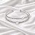 Bracelete Aro Duplo Pérola Zircônia Ródio Semijoia 24k19065 - Imagem 1