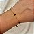Pulseira gravatinha zircônia preta ouro semijoia 11745 - Imagem 2