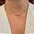 Colar choker zircônia preta ouro semijoia 1242 - Imagem 1