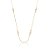 Colar longo cristais ouro semijoia GF7618 - Imagem 1