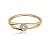 Bracelete elos zircônia ouro semijoia PU 1306 - Imagem 1