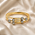 Bracelete Esferas com Zircônias Cristal Banhado a Ouro PU 1302 - Imagem 1
