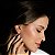 Brinco Elaine Palma redondo glam moissanite prata 925 4 mm - Imagem 4