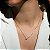 Colar Elaine Palma flor glam moissanite prata 925 - Imagem 3