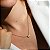 Colar Elaine Palma flor glam moissanite ouro prata 925 6 mm - Imagem 4