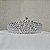 Tiara coroa noiva cristais prateado - Imagem 9