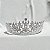 Tiara coroa noiva cristais prateado - Imagem 5