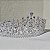 Tiara coroa noiva cristais prateado - Imagem 7