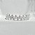 Tiara coroa noiva pérolas cristais prateado - Imagem 9