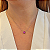 Colar corrente cristal safira pink prata 925 - Imagem 2
