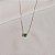 Colar corrente cristal esmeralda fusion prata 925 - Imagem 4