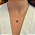 Colar corrente cristal safira pink prata 925 - Imagem 2