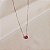 Colar corrente cristal safira pink prata 925 - Imagem 3