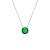 Colar corrente cristal esmeralda fusion prata 925 - Imagem 1