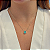 Colar corrente oval esmeralda colombiana prata 925 - Imagem 2