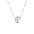 Colar corrente oval zircônia prata 925 - Imagem 1