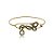 Bracelete Claudia Arbex cristais ouro vintage - Imagem 1