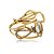 Bracelete Claudia Arbex cristais ouro vintage - Imagem 1