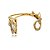 Bracelete Claudia Arbex cristais ouro vintage - Imagem 3