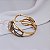Bracelete Claudia Arbex cristais ouro vintage - Imagem 4