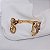 Bracelete Claudia Arbex cristais ouro vintage - Imagem 2