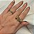 Kit anel ajustável Claudia Arbex laço cristais ouro vintage - Imagem 2