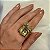 Anel ajustável Claudia Arbex laço cristais ouro vintage - Imagem 2