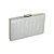 Clutch retangular prata E-37 - Imagem 1