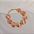Pulseira Mariana Amaral resina rosa ouro semijoia - Imagem 3