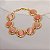 Pulseira Mariana Amaral resina rosa ouro semijoia - Imagem 4