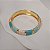Bracelete Mariana Amaral resina azul marble - Imagem 3