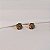 Brinco Hector Albertazzi redondo strass ouro vintage - Imagem 2
