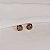 Brinco Hector Albertazzi redondo strass ouro vintage - Imagem 4