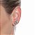 Kit 2 brincos Hector Albertazzi redondo cristais black diamond ouro vintage - Imagem 2