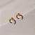 Brinco Hector Albertazzi mini safari strass ouro vintage - Imagem 2