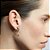 Brinco Hector Albertazzi mini safari strass ouro vintage - Imagem 2