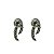 Brinco Hector Albertazzi mini safari strass prata boho - Imagem 1