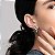 Brinco Hector Albertazzi mini safari strass prata boho - Imagem 2