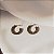 Brinco argolinha Hector Albertazzi black diamond ouro vintage - Imagem 4