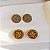 Brinco Hector Albertazzi front back strass ouro vintage - Imagem 3