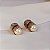Brinco Hector Albertazzi front back pérola strass ouro vintage - Imagem 5