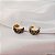 Brinco argolinha Hector Albertazzi grumê black diamond ouro vintage - Imagem 6