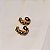 Brinco argolinha Hector Albertazzi midi grumê black diamond ouro vintage - Imagem 5