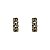 Brinco argolinha Hector Albertazzi midi grumê black diamond ouro vintage - Imagem 3